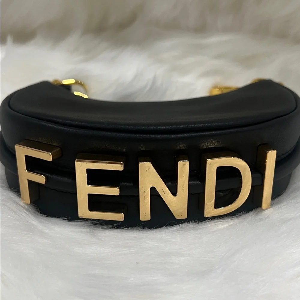 SOLD FENDI Nano Fendigraphy Black Leather $1,199 OBO - Picture 5 of 14